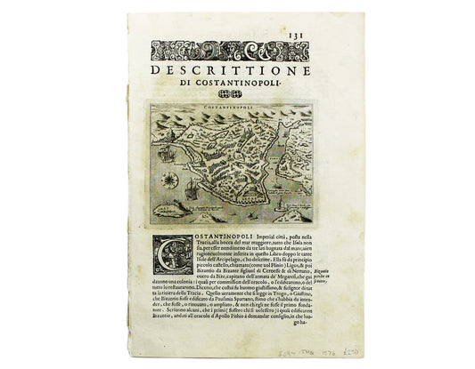 Porcacchi’s Map of Constantinople