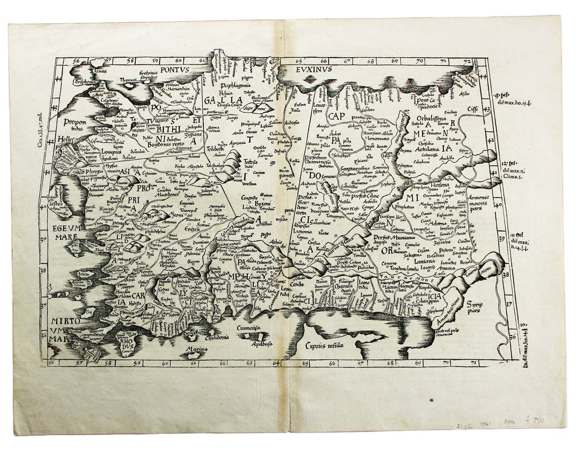 Fries’ Ptolemaic Map of Asia Minor