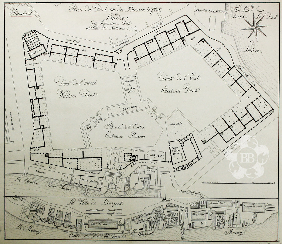 Von Wiebeking’s Plan of St Katharine Docks