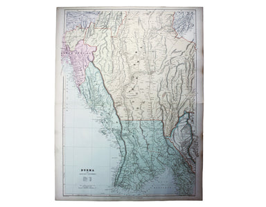 Stanford’s Map of Burma