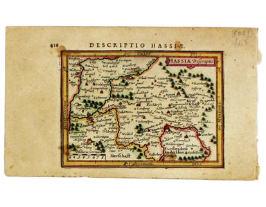 Bertius’ Miniature Map of Hesse