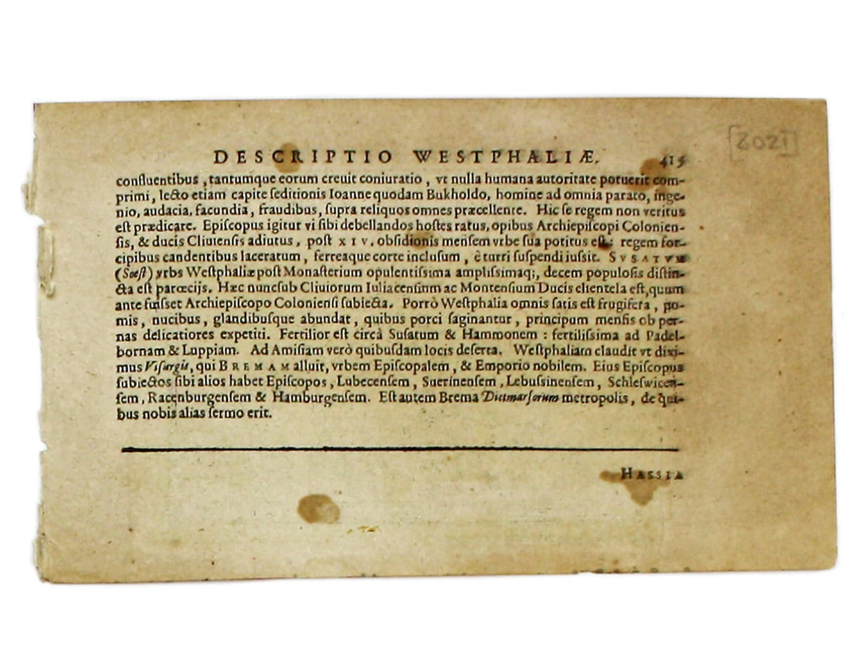 Bertius’ Miniature Map of Hesse