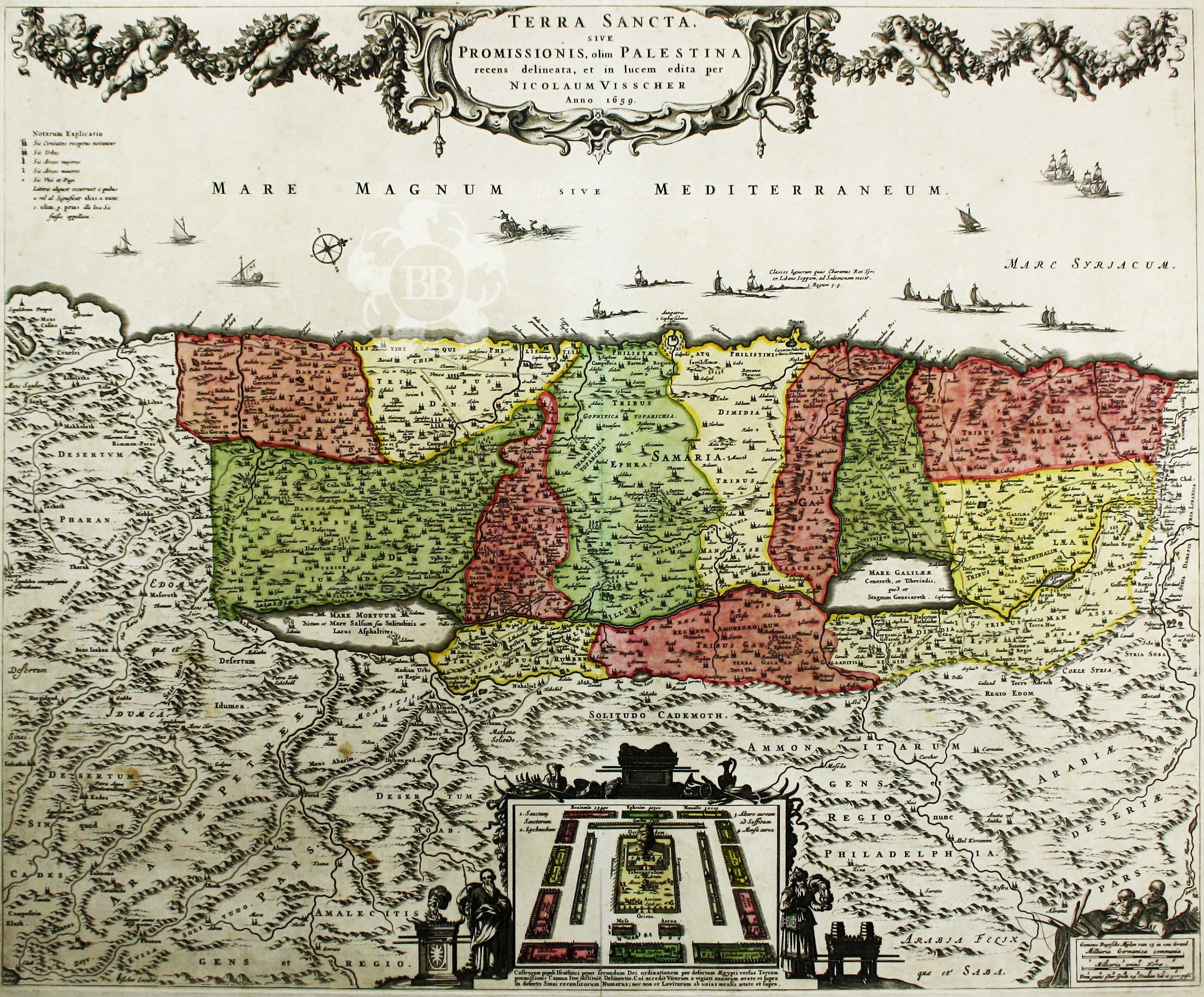 Visscher’s Map of the Holy Land