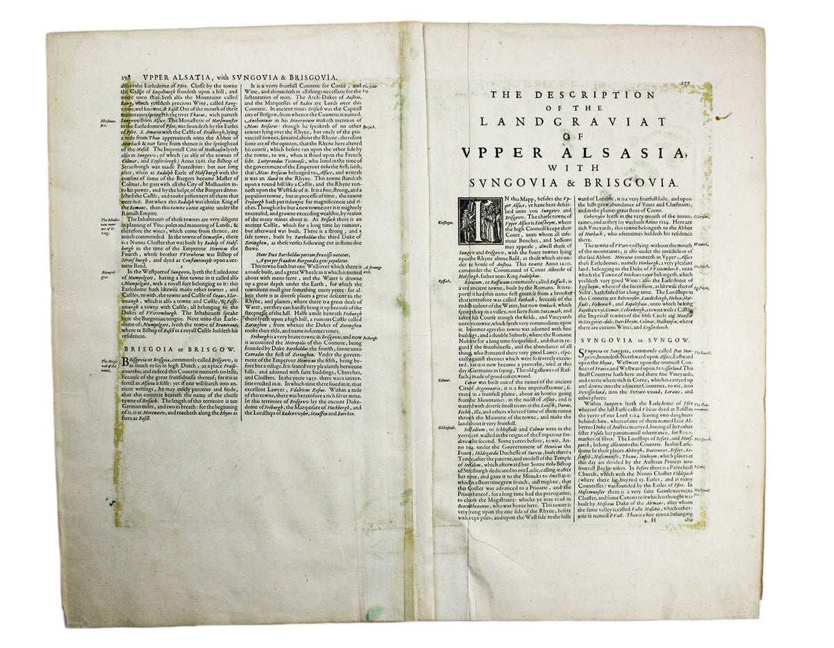 Hondius' Haut-Rhin & Breisach
