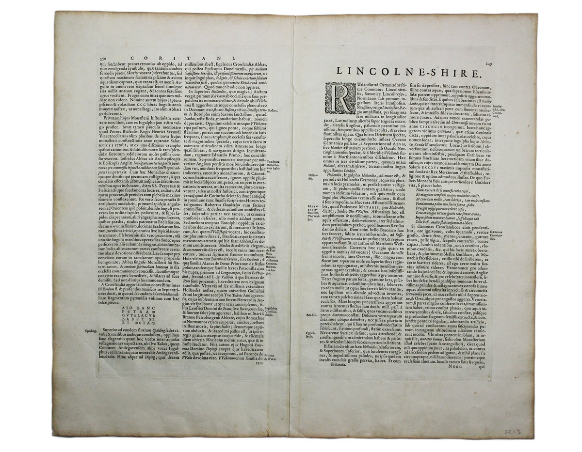 Blaeu’s Map of Lincolnshire
