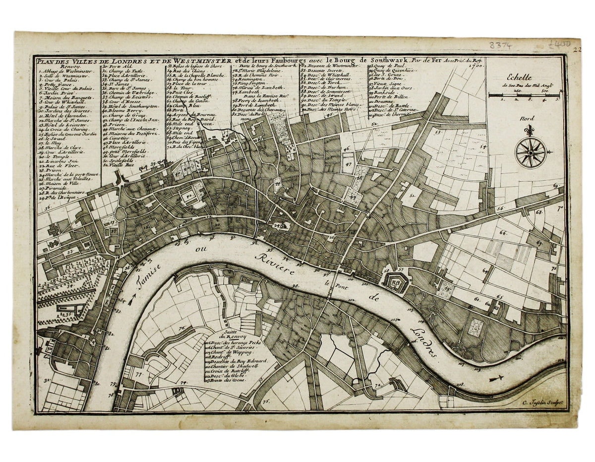 De Fer’s Map of London