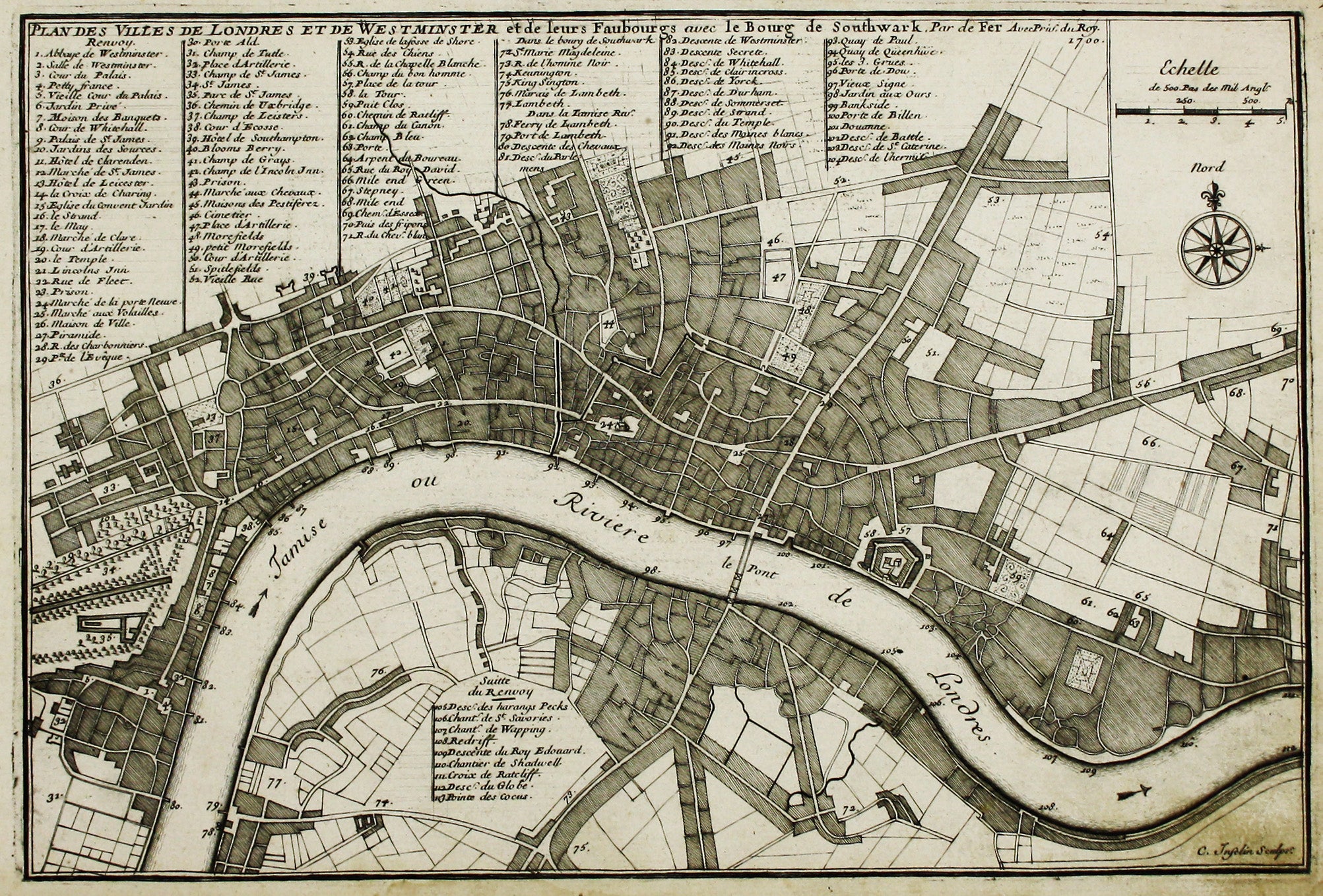 De Fer’s Map of London