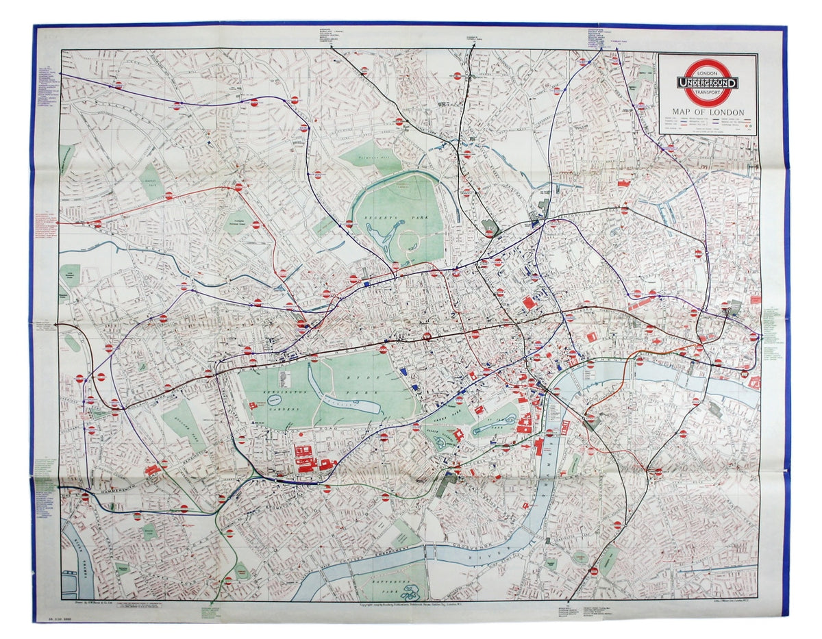 Bacon’s Map of Central Area Stations