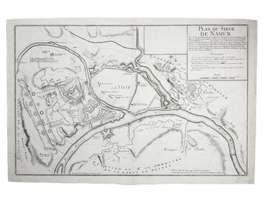 Map of the Second Siege of Namur