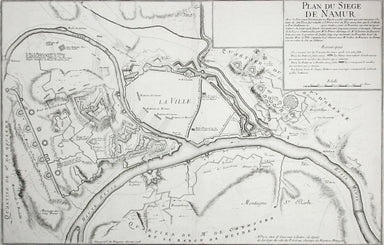 Map of the Second Siege of Namur