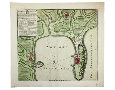 Map of Gibraltar & The Siege of 1727