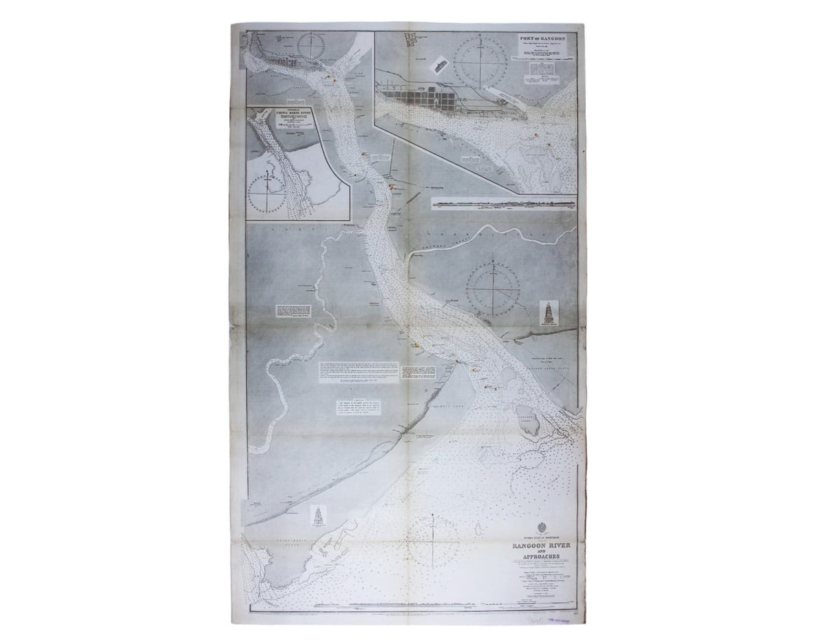 Admiralty Chart of the Approach to Rangoon