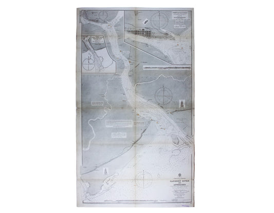 Admiralty Chart of the Approach to Rangoon