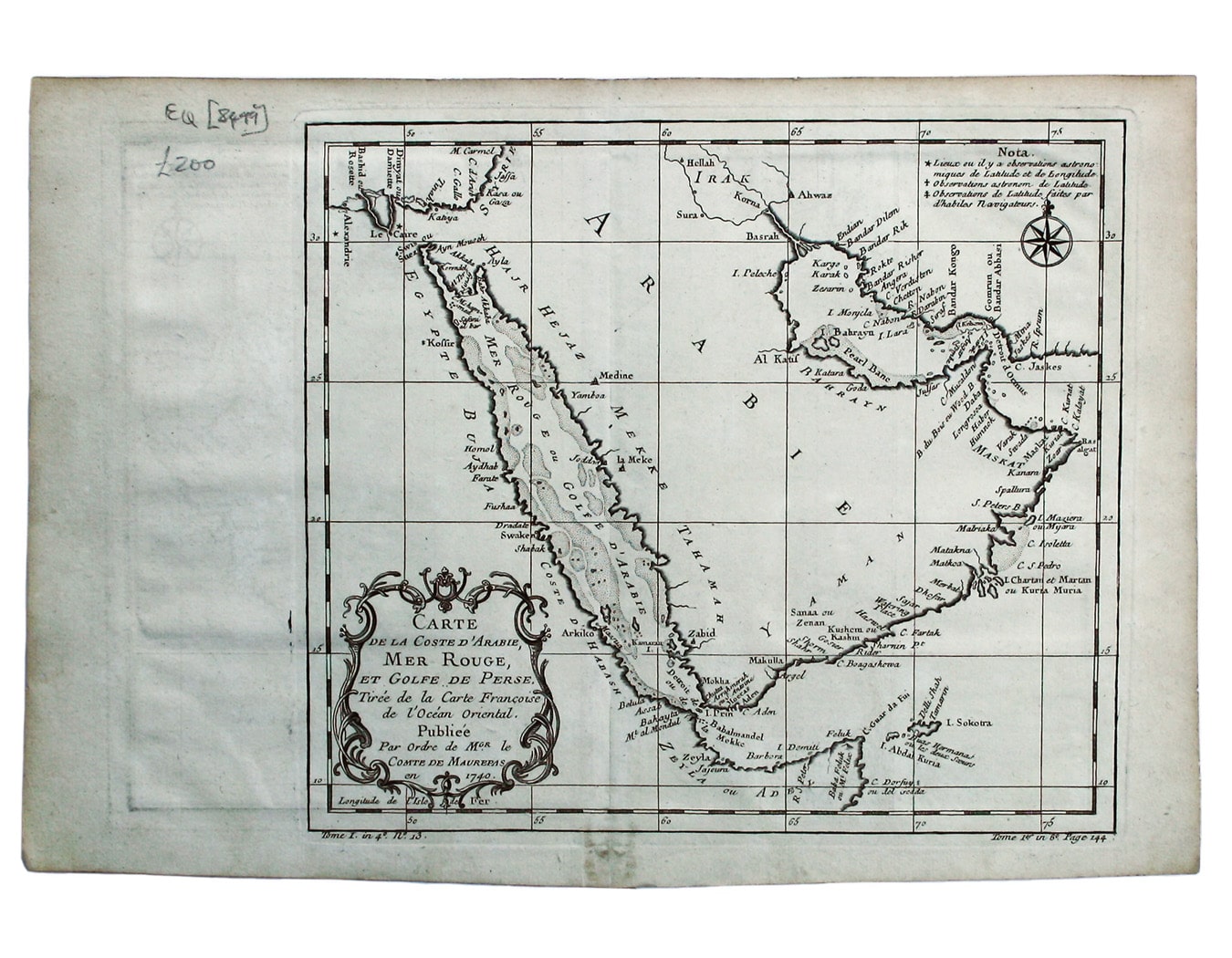 Bellin’s Map of Arabia