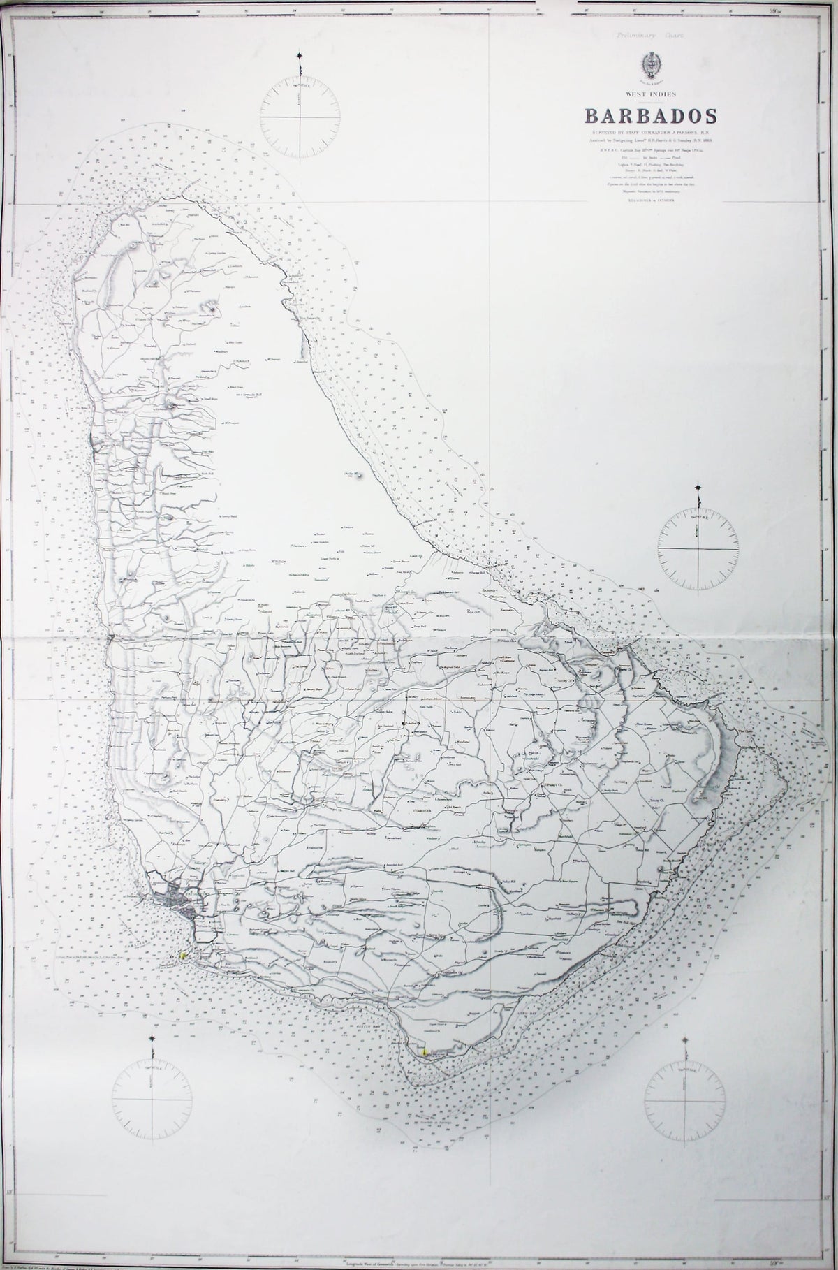 Admiralty Chart Barbados