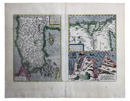 Ortelius’ Map of Turkey, Egypt & Tunis