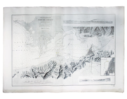 French Chart of Smyrna, Greco-Turkish War