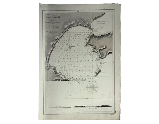 French Naval Chart of Akkeshi Bay, Hokkaido