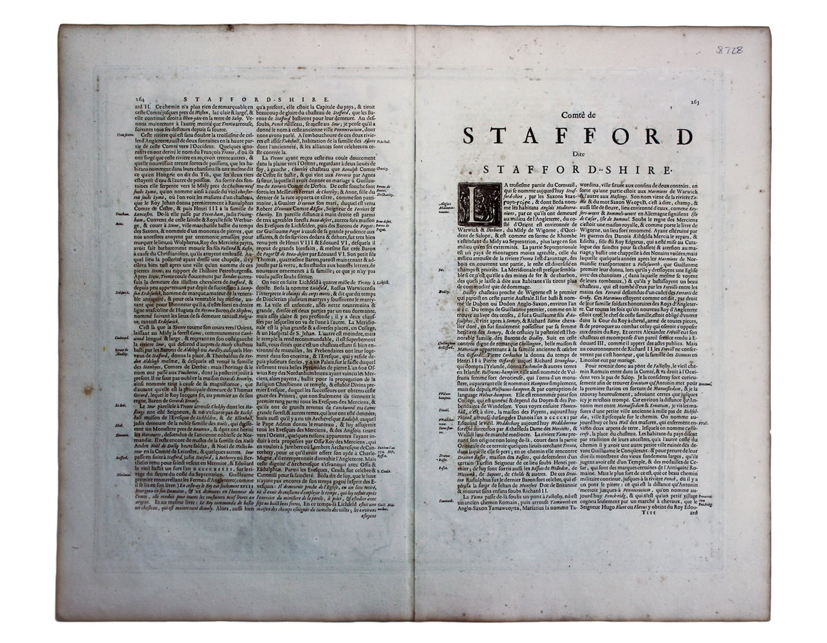 Janssonius’ Map of Staffordshire & Shropshire