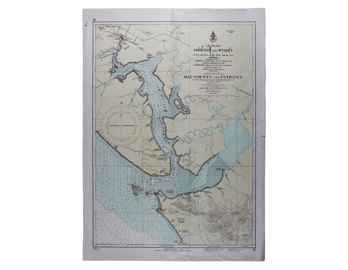 Thai Chart of the Mae Nam Welu Estuary