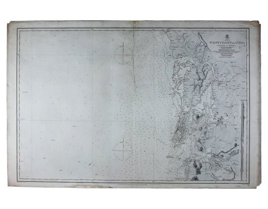 Admiralty Chart of the Approaches to Bombay