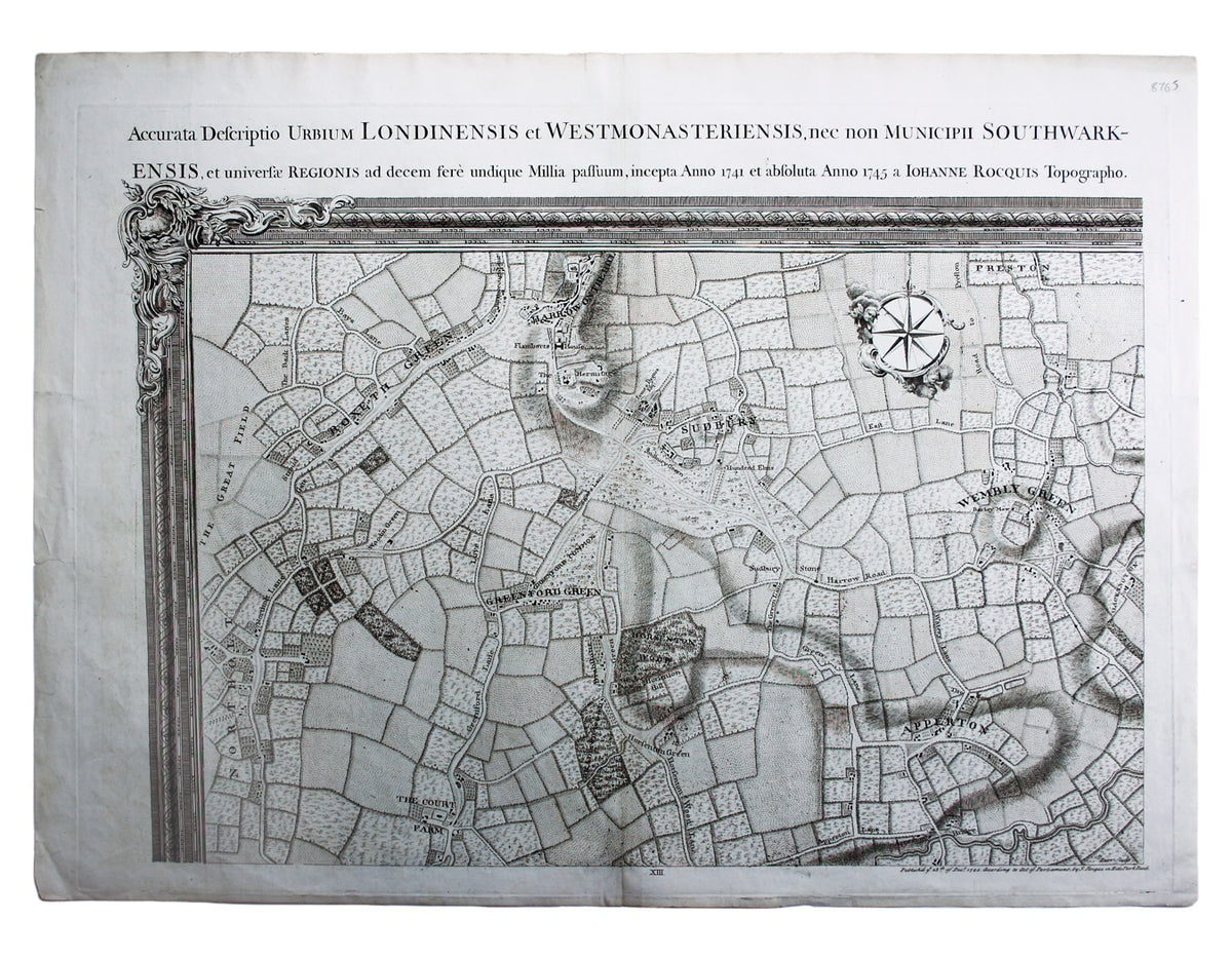 Rocque’s Environs of Wembley from ‘London… & The Country Near Ten Miles Round’