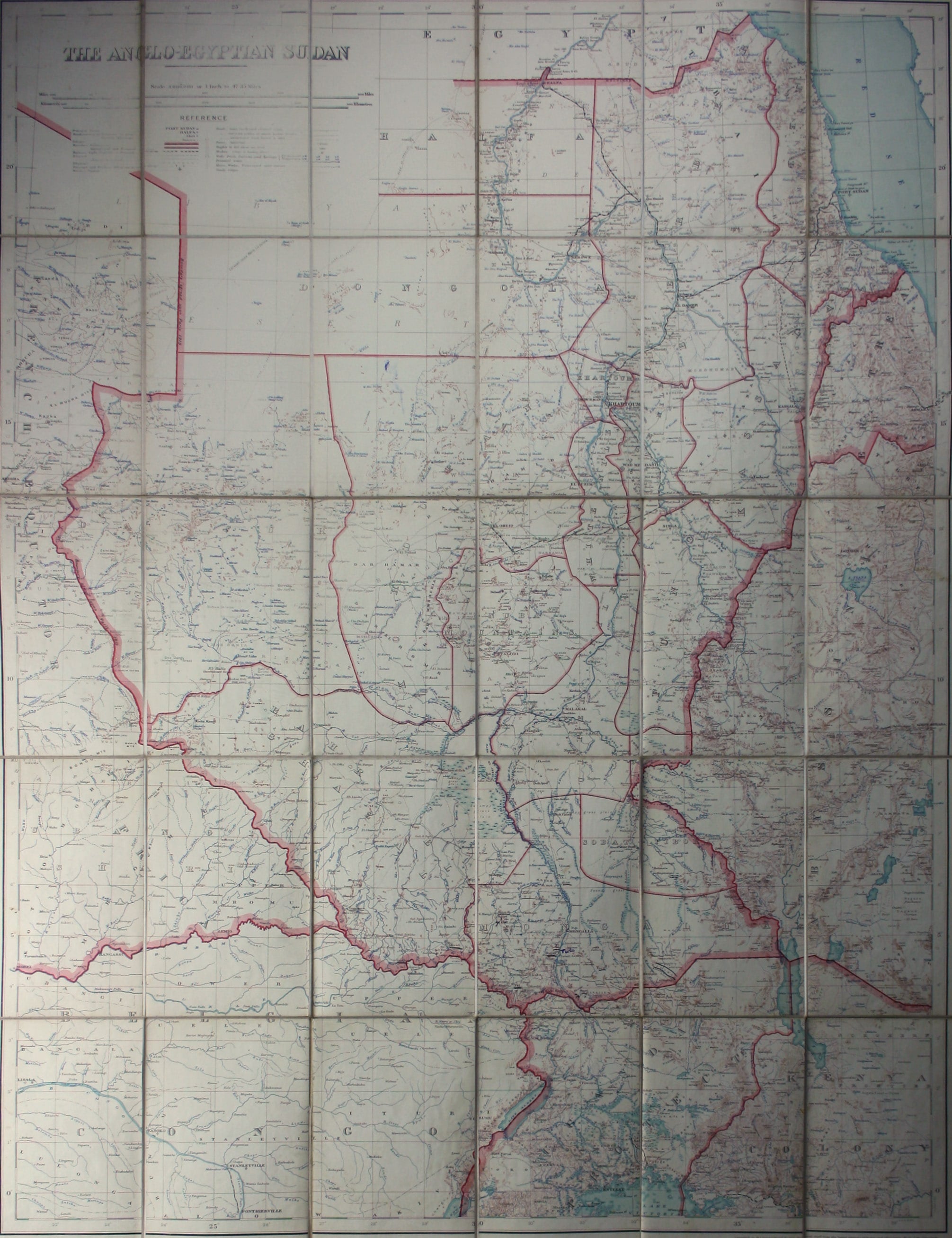 War Office Map of Anglo-Egyptian Sudan