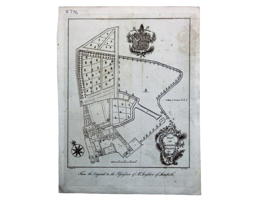 18th Century Plan of Lambeth Palace