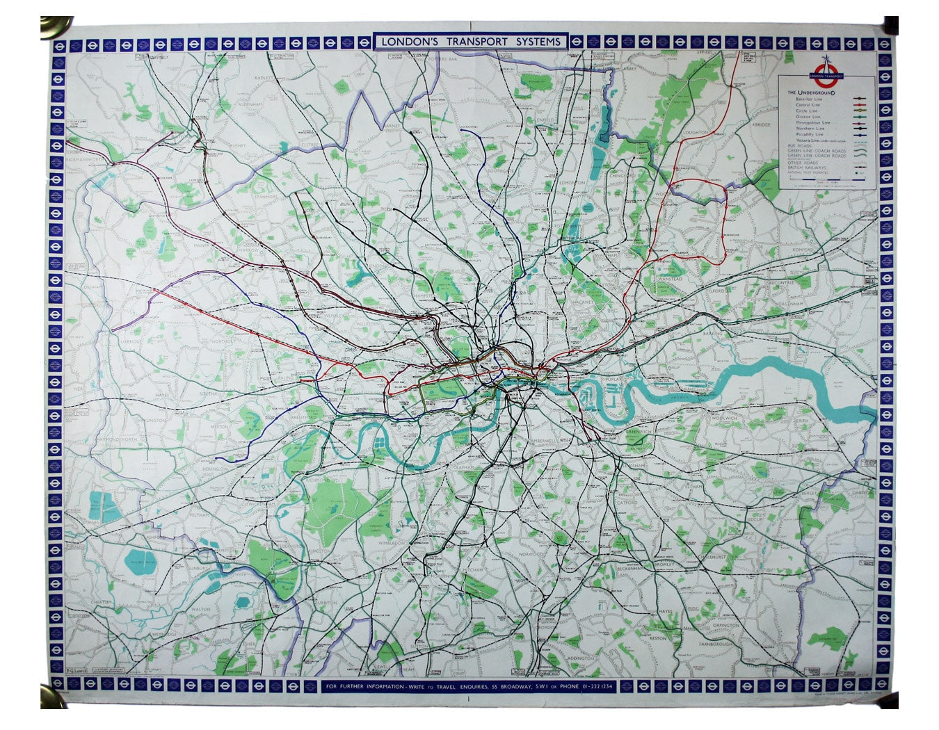 Lewis’ Map of the London Transport System