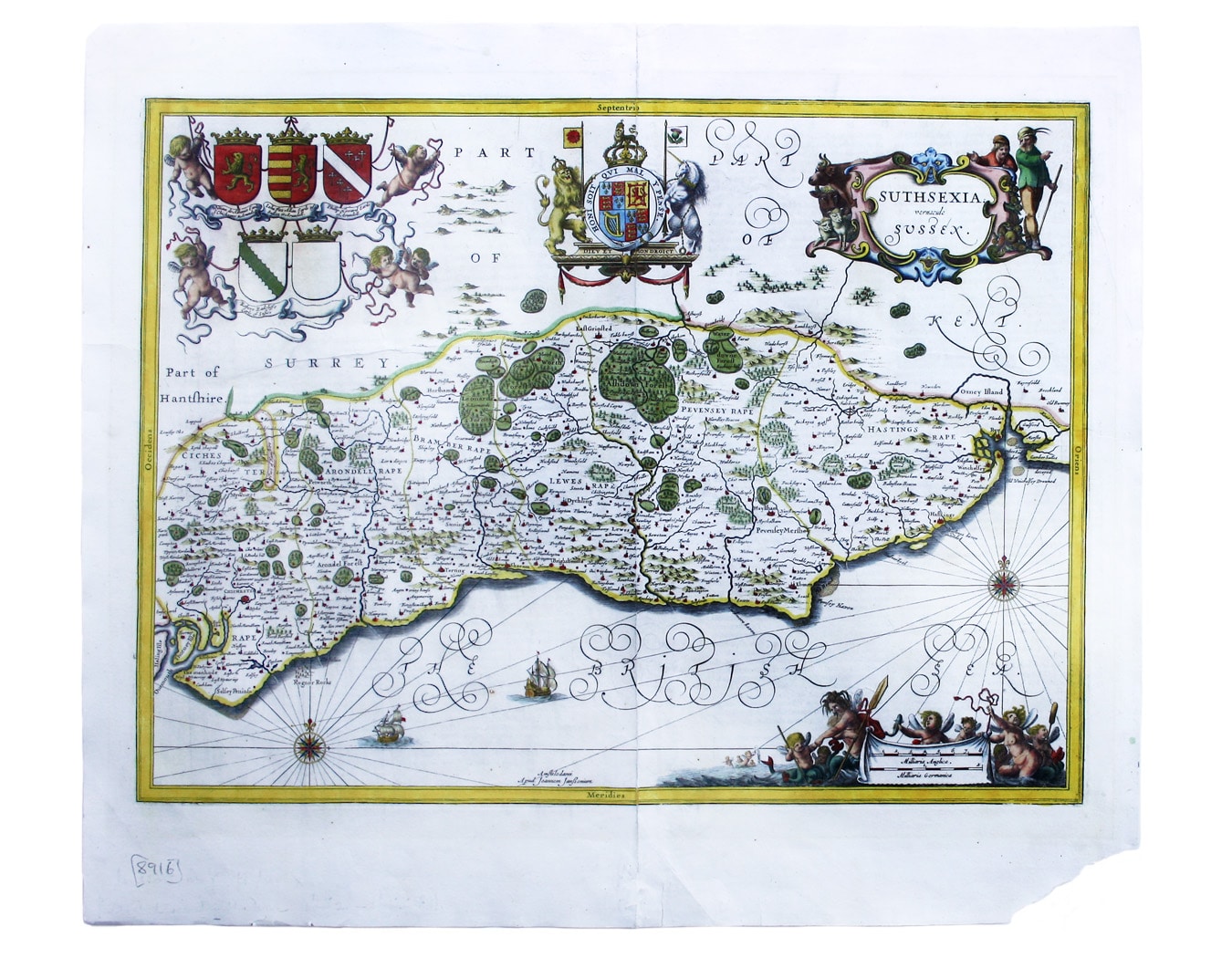 Janssonius’ Map of Sussex