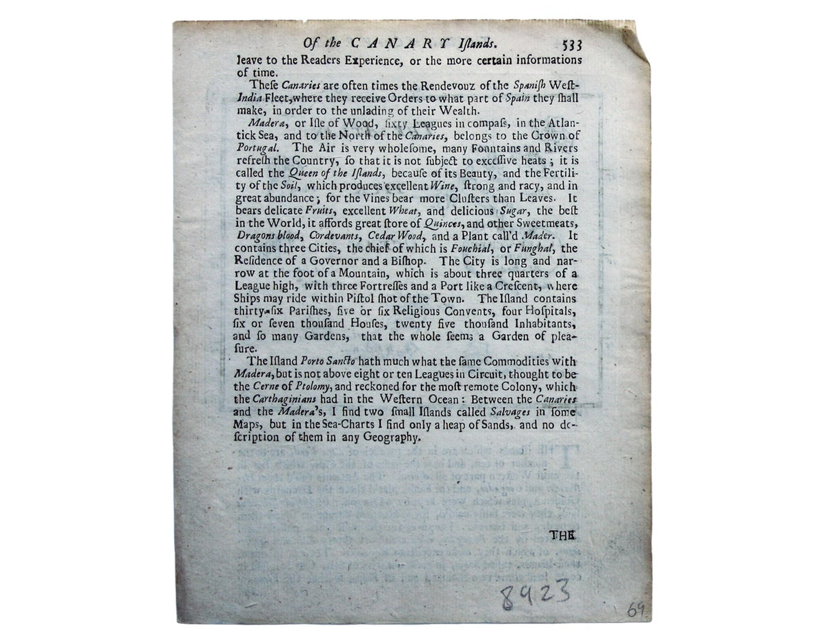 Morden’s Map of the Cape Verde Islands