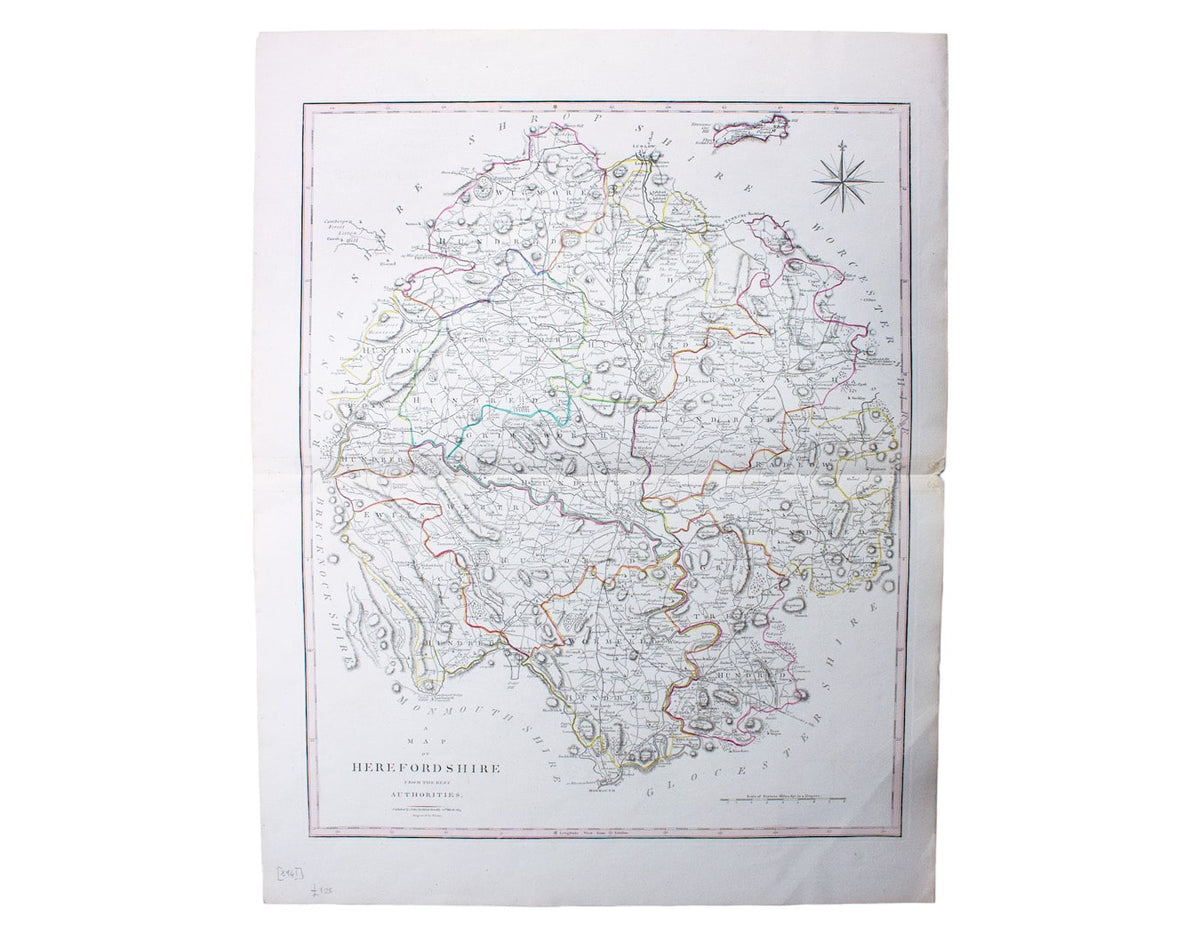 Cary’s Map of Herefordshire, from Camden’s Britannia
