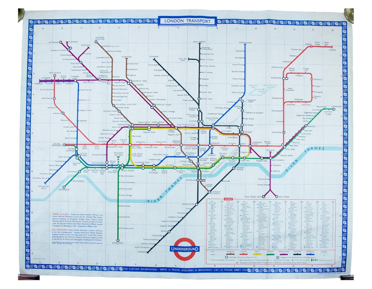 Garbutt’s 1966 Quad Royal Station Map