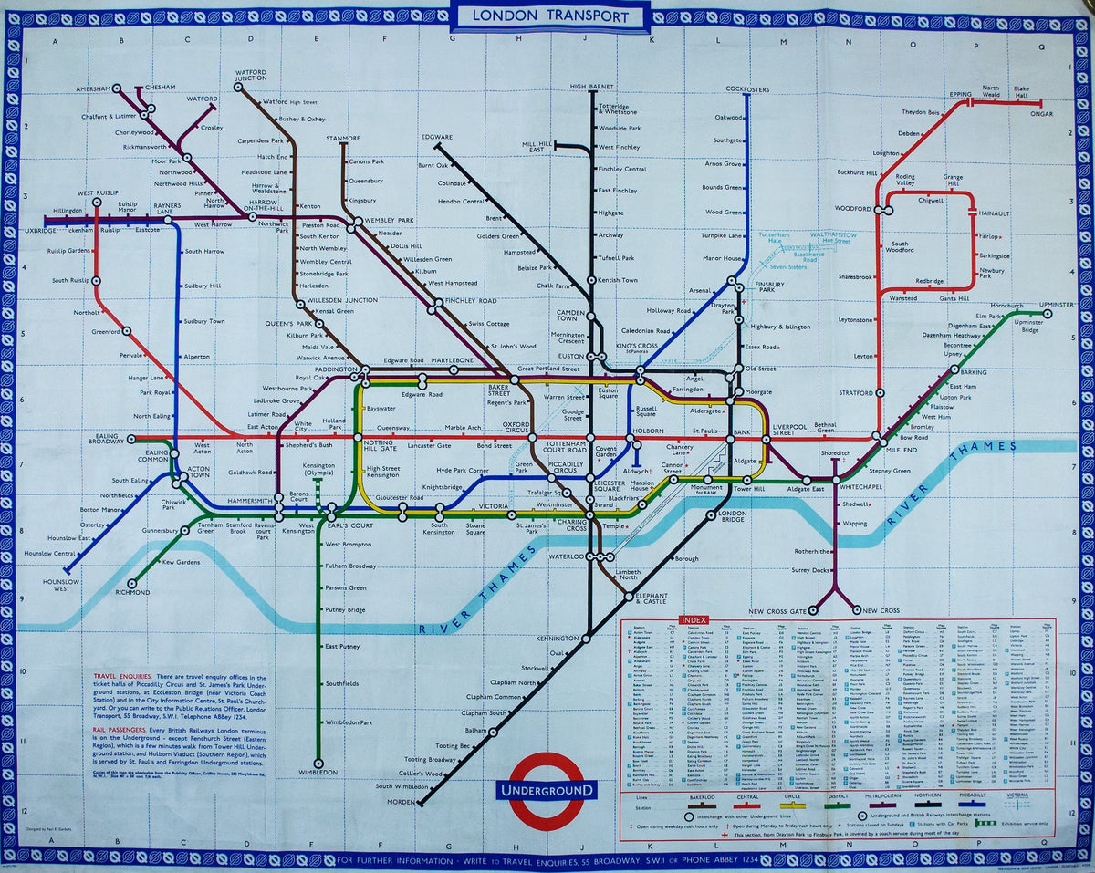 Garbutt’s 1966 Quad Royal Station Map