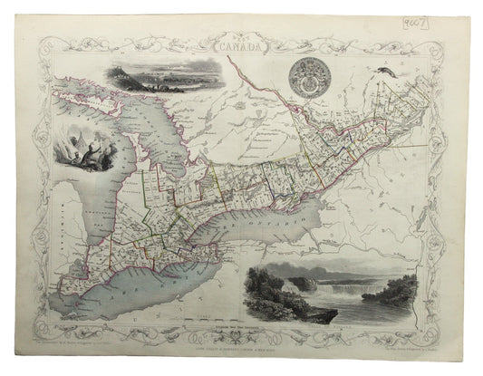 Tallis' Map of West Canada