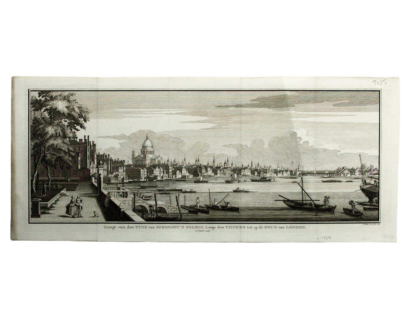 Tirion’s View of the Thames from Somerset House