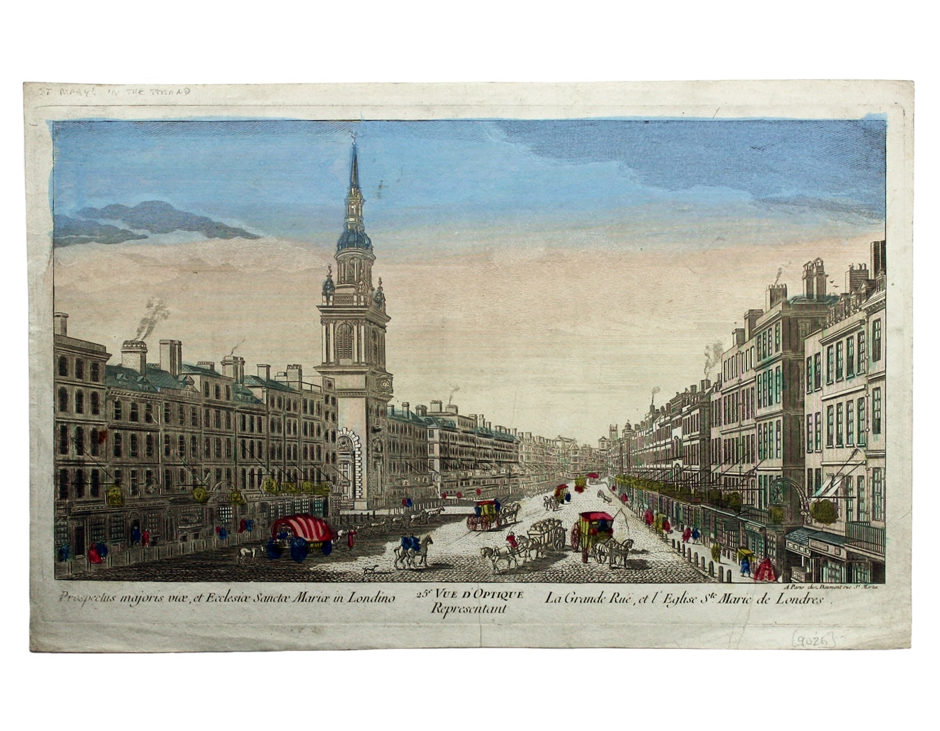 Vue D’Optique of St Mary’s in the Strand