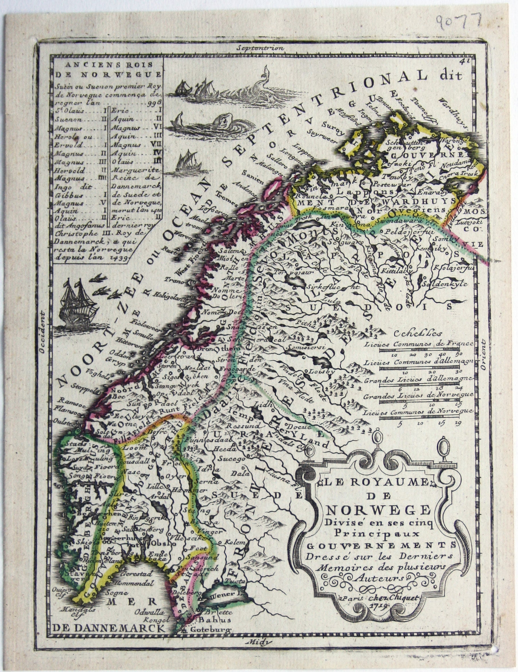 Chiquet’s Map of Norway