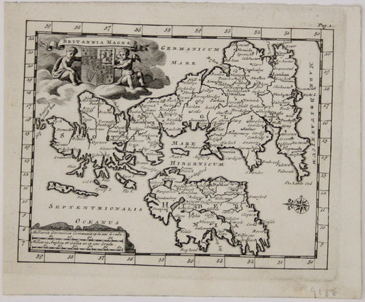 Van der Aa’s Miniature Map of the British Isles