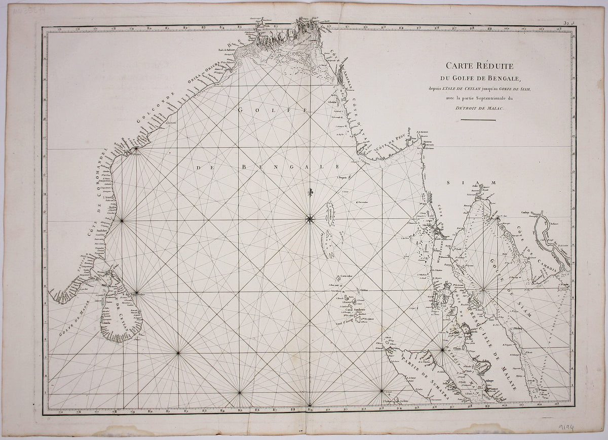 Mannevillette’s Chart of the Bay of Bengal