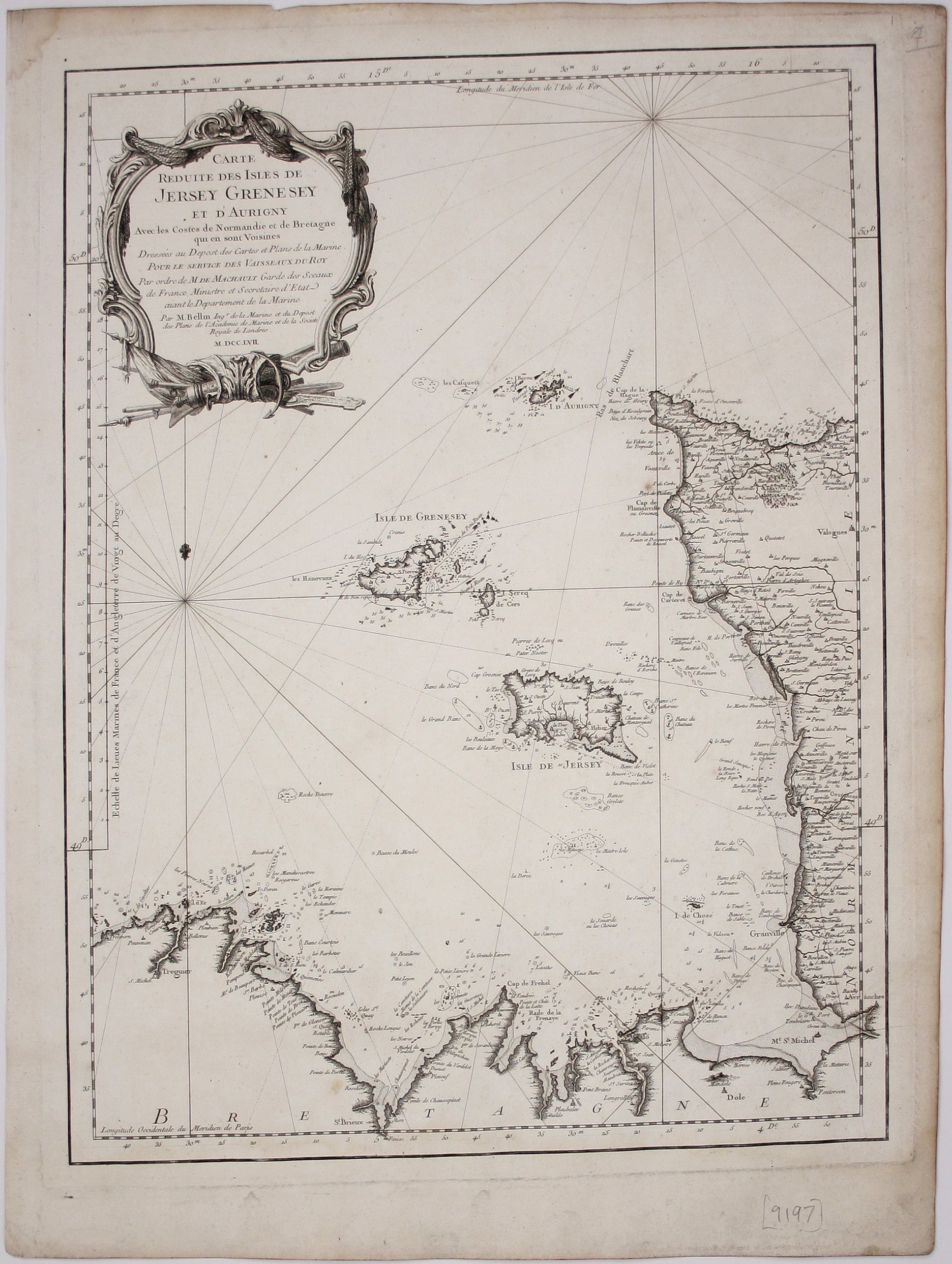 Bellin’s Chart of the Channel Islands
