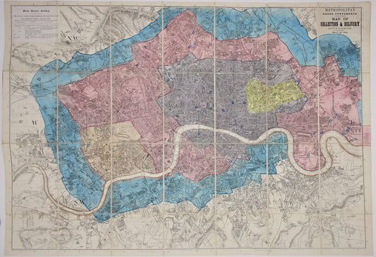 GER Metropolitan Goods Conference Map of London