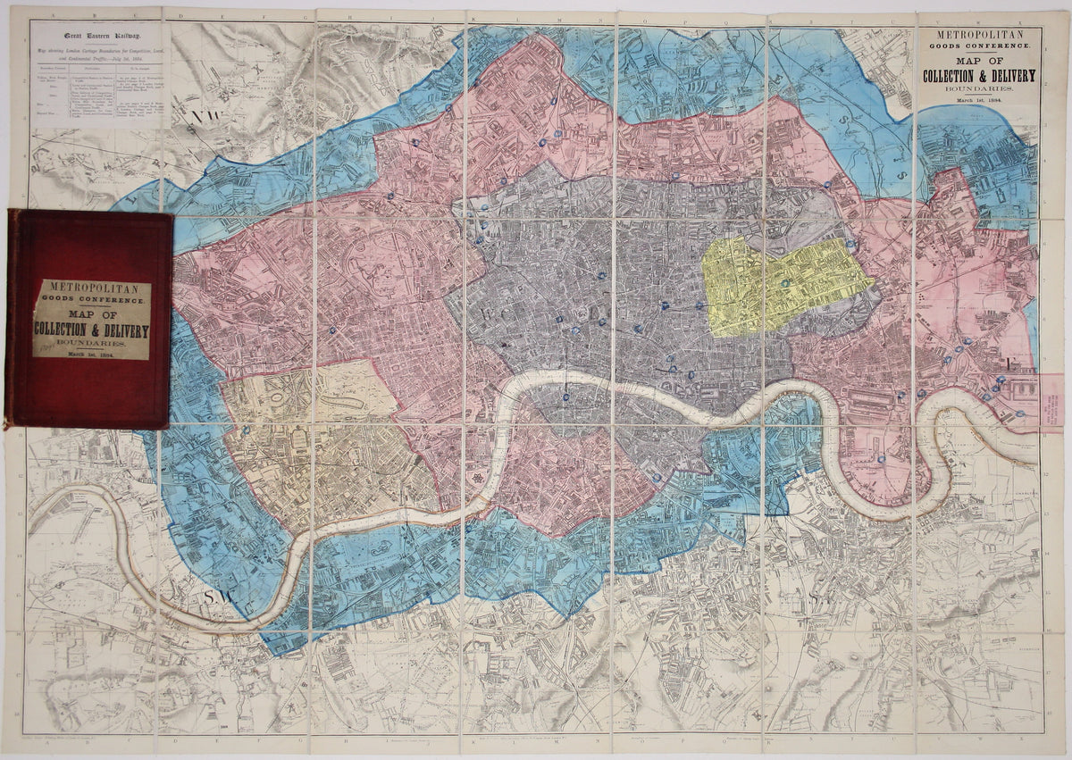 GER Metropolitan Goods Conference Map of London