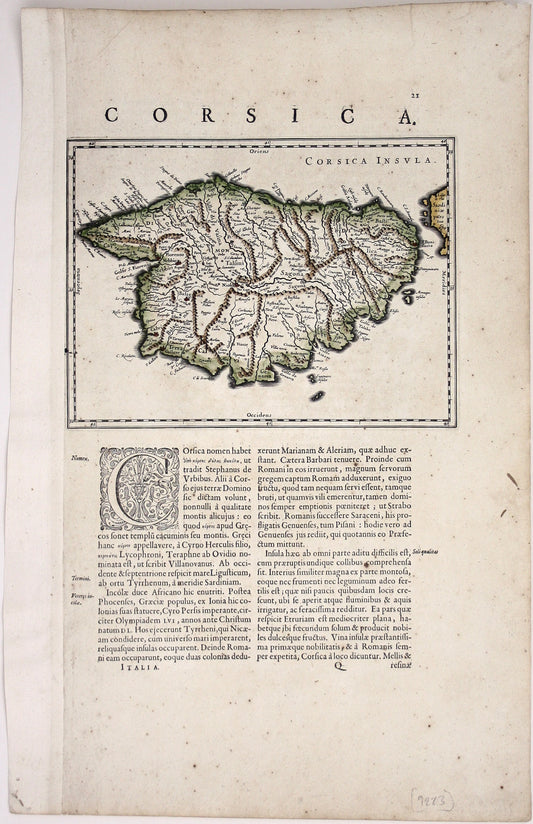 Blaeu’s Map of Corsica