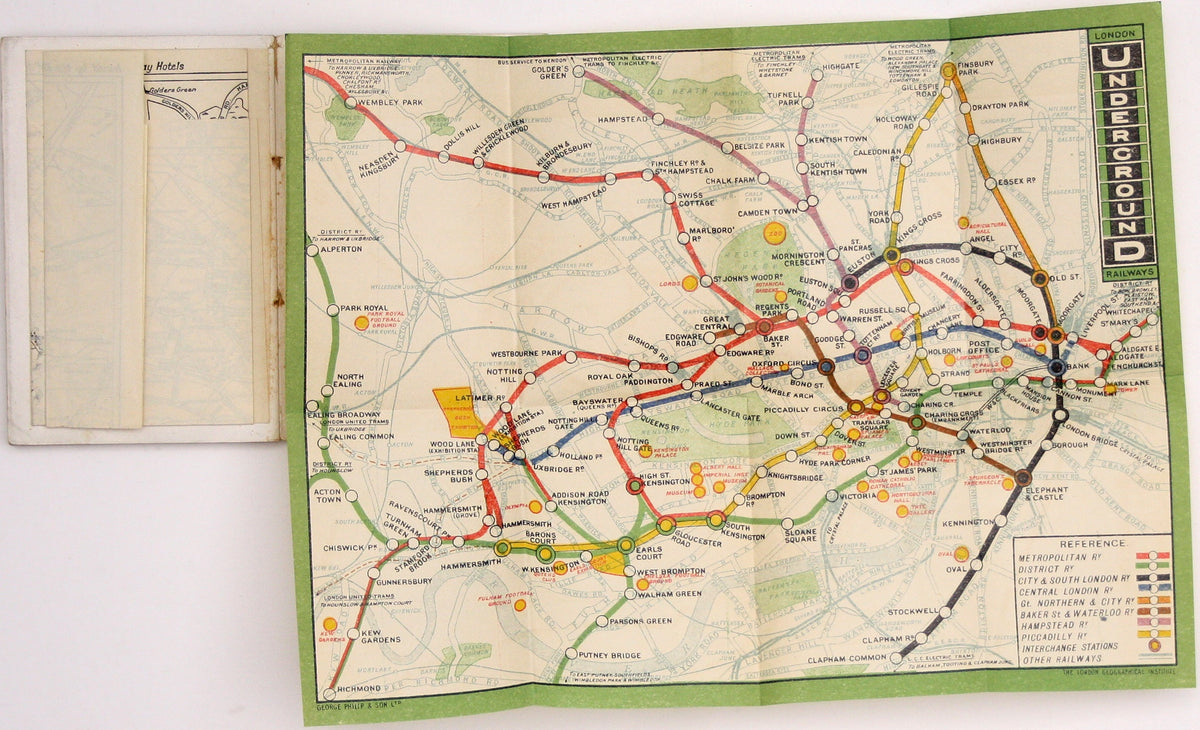 UERL 1912 Common Design Passenger Map