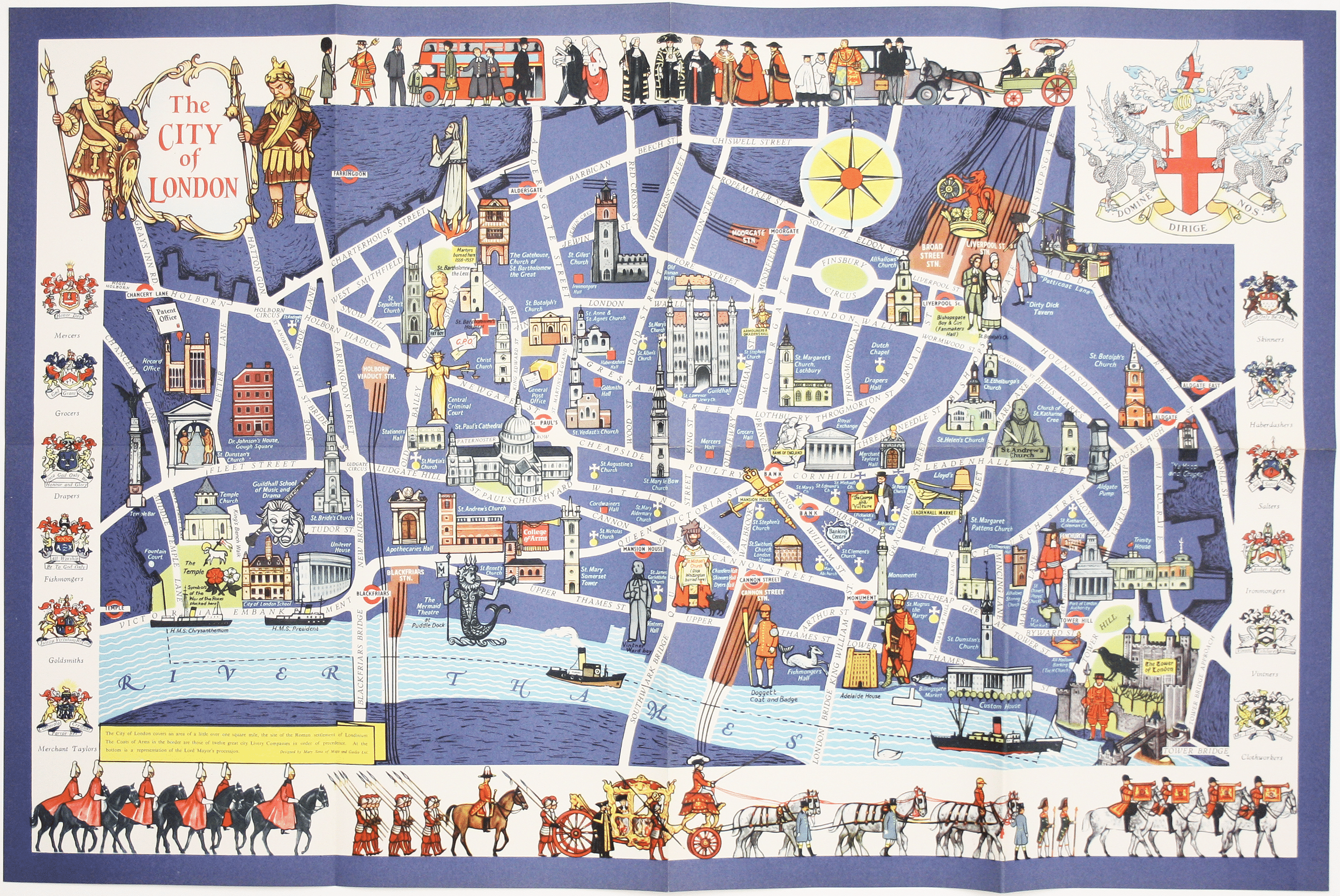 Sims’ Pictorial Map of London