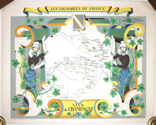 Hétreau’s Map of the Vineyards of Champagne