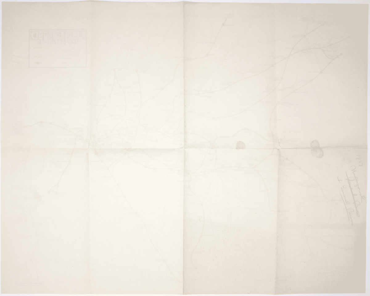 Underground Group’s 1927 Double Crown Station Map