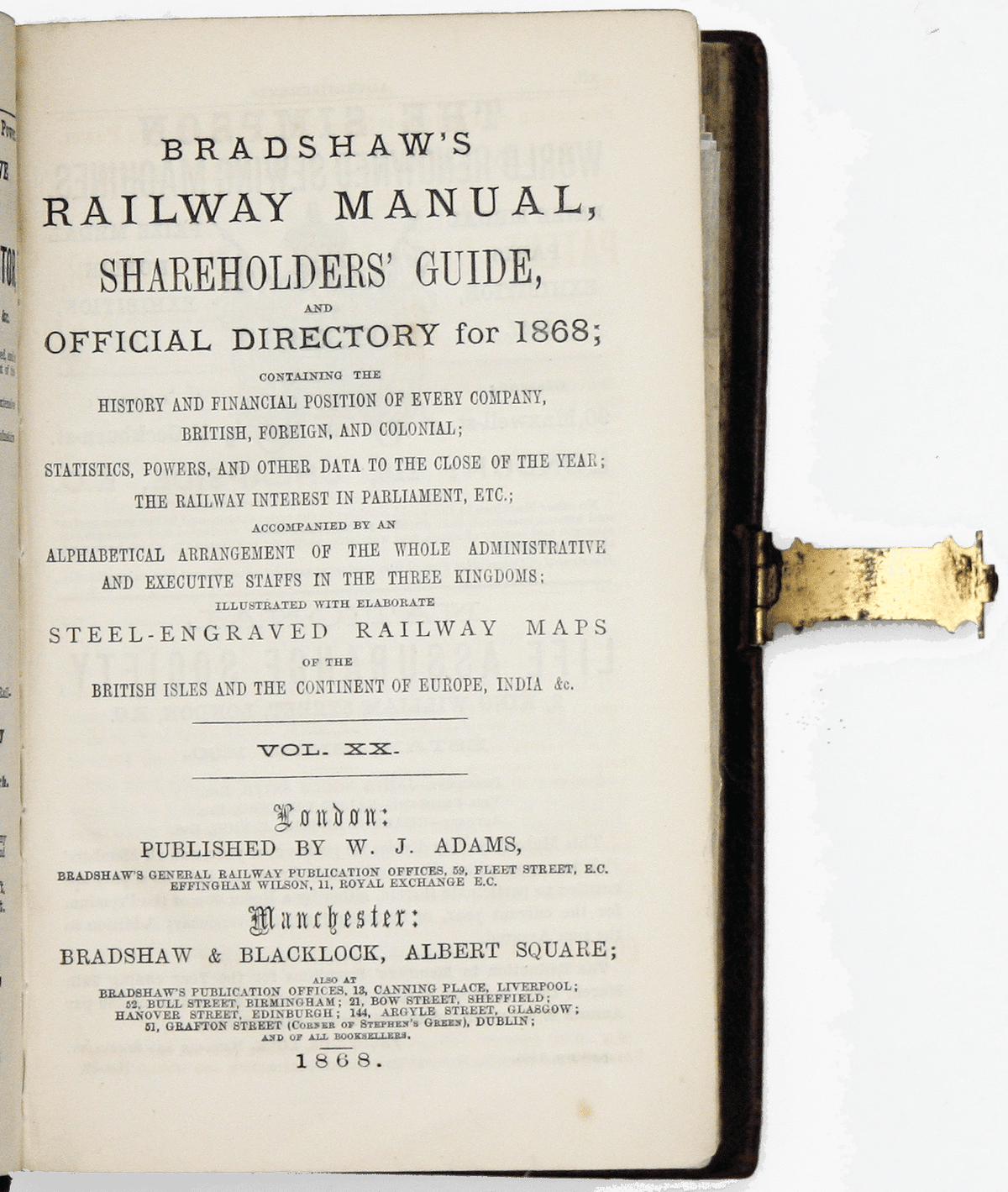 Bradshaw’s Railway Manual & Shareholder’s Guide, 1868
