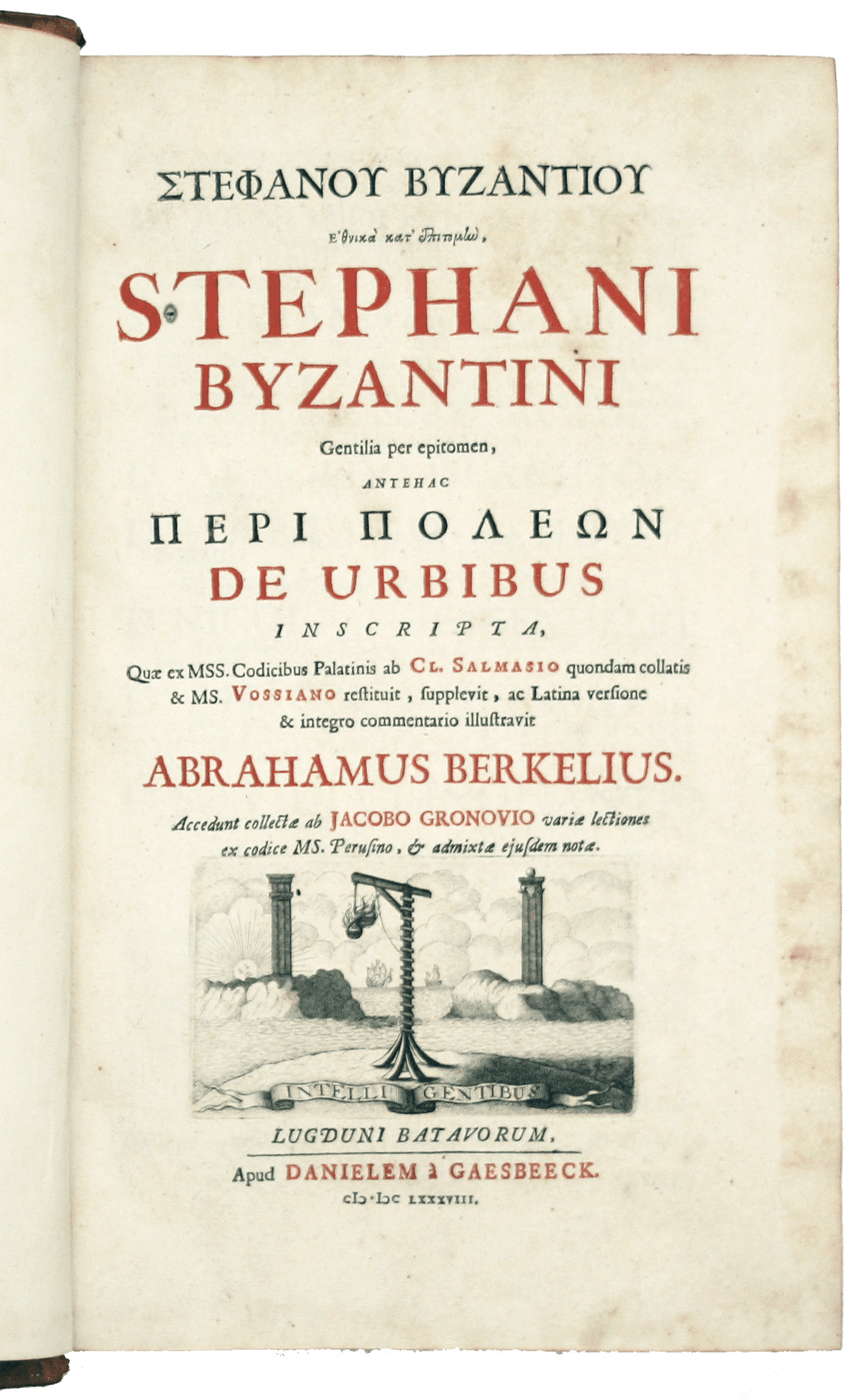 Stephanus of Byzantium’s Geographical Dictionary